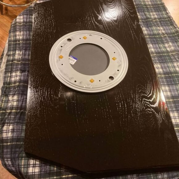 Solid Oak Lazy Susan for Table Tops  restored - Picture 4 of 5